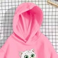 thumbnail image 5 of akafmk Girls Graphic Hoodies Lightweight Hoodie Sweatshirt Long Sleeve Pullover Tops Cute Versatile Fall Clothes, Size 5-6 Years, 5 of 7