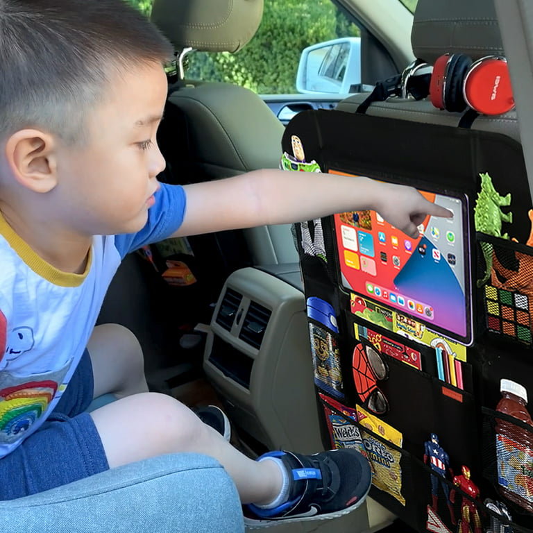 Backseat Car Organizer for Kids, Car Travel Accessories 9 Storage Pockets 2  Pack