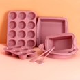 thumbnail image 1 of Juego de herramientas para hornear moldes para pasteles, horno doméstico, molde para tostadas, galletas, pan, pasteles, tazas, color sólido, moderno, práctico y duradero, 1 of 4