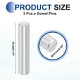thumbnail image 2 of 3 Pcs 10 x 50 mm 316 Stainless Steel Dowel Pins, Cylindrical Shelf Support Peg Pin, Silver Tone, 2 of 6