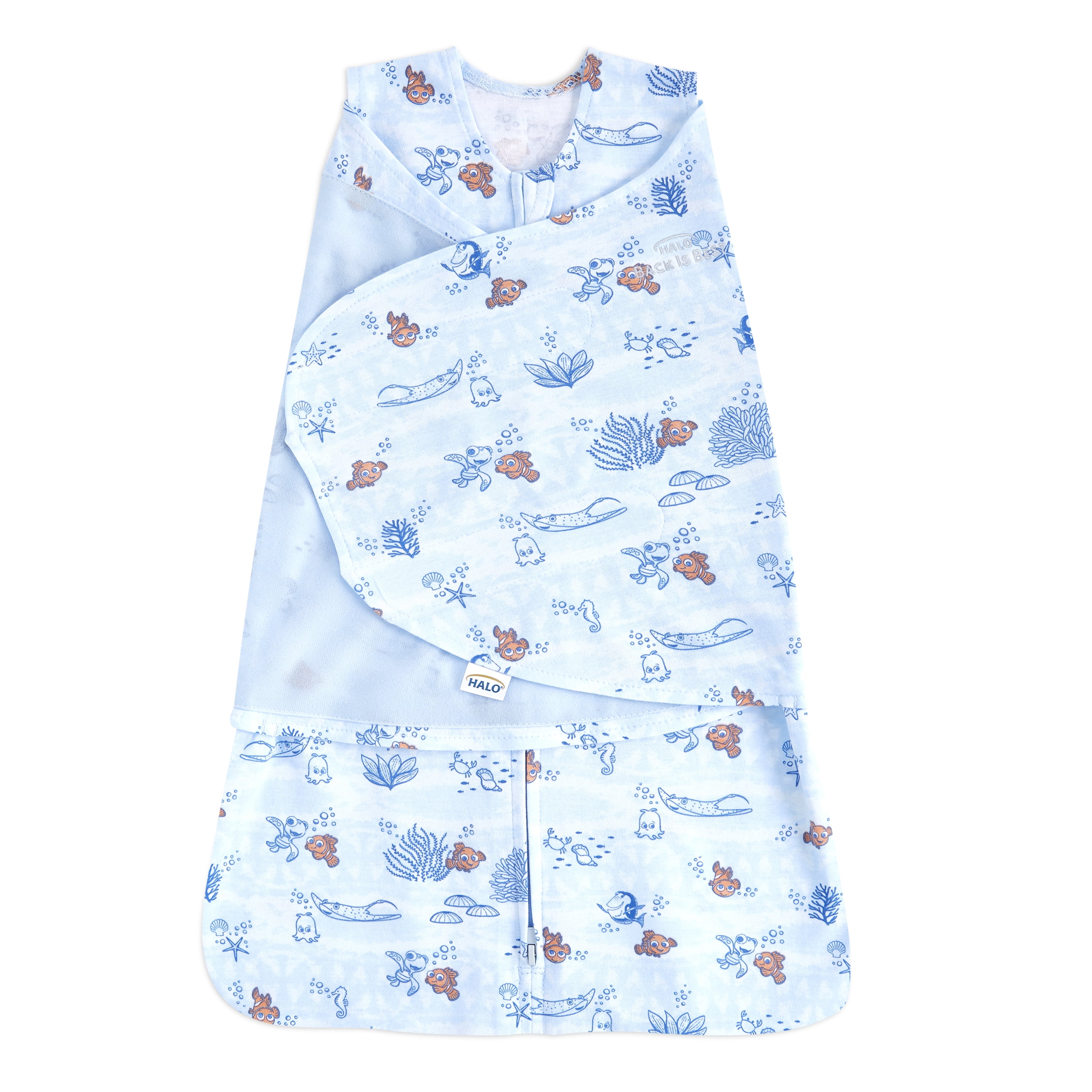 HALO nemo tie dye cotton SleepSack swaddle-NB
