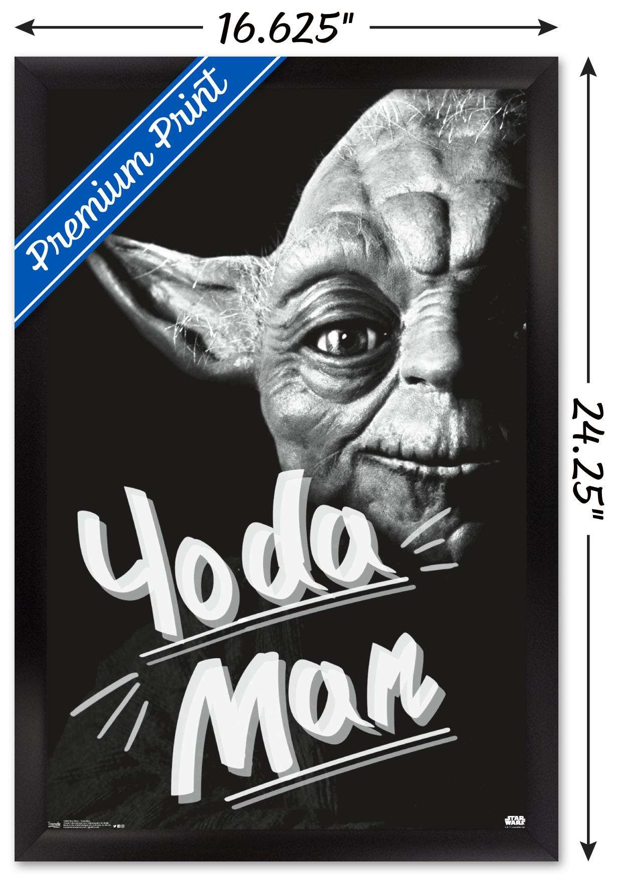 Star Wars: Saga - Yoda Man Wall Poster, 14.725" x 22.375", Framed
