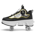 thumbnail image 3 of Roller Skate Shoes for Women Men Four Rounds Children's Roller Skates Shoes That Turn into Rollerskates Sneakers Outdoor Light Shoes with Wheels for Girls Boys, 3 of 12