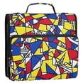 thumbnail image 5 of FORMRS Zipper Binder with Shoulder Strap 2-inch Ring 500 Sheet Capacity File Bag, Art Triangles, 5 of 5