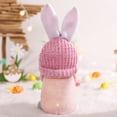 thumbnail image 4 of Easter Hanging Light Doll Ornament, Faceless Bunny Gnome Pendant for Window Decoration, Spring Holiday Home Decor with LED Lighting Accent, HAODEJW, Pink, 4 of 6
