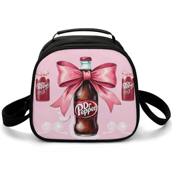 Dr.Pepper Cartoon Lunch Bags Are Suitable For Work Travel And Outdoor Activities One size