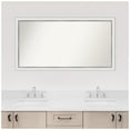 thumbnail image 5 of Amanti Art Custom Wall and Bathroom Mirror (25.25 x 47.25 in.), Eva White Silver Narrow Frame, 5 of 7