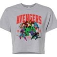 thumbnail image 3 of Marvel The Avengers - Collegiate - Juniors Cropped Graphic T-Shirt, 3 of 5