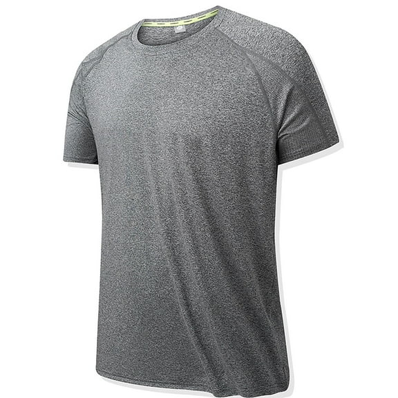 Sngxgn Men's Lightweight Short Sleeve Crew Neck T-Shirt(Dark Gray,L)