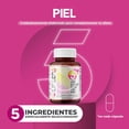thumbnail image 2 of Multivitaminico para La piel LIFEED5 Skin Ácido Hialuronico Colágeno Hidrolizado Vitamina C Vitamina E Coenzima Q10 Zinc Magnesio y Calcio 60 dias, 2 of 10