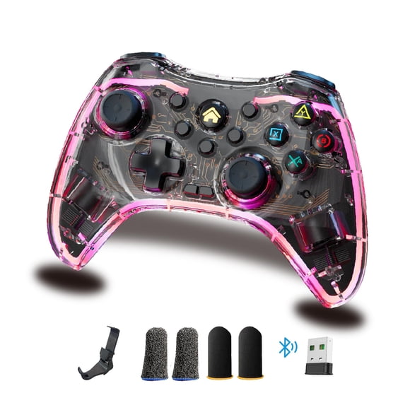 Controlador de Juego Inalámbrico TurbX Bluetooth LED con Vibración