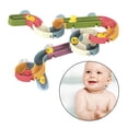 thumbnail image 4 of Juguetes de baño para bebés juguetes de baño cascada juguetes de pared de baño juguetes para niños pequeños bañera juego divertido con ventosas niños 34 piezas Baoblaze Kid DIY Run Track Juguetes, 4 of 8