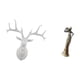 thumbnail image 5 of Estatua de cabeza de ciervo,Decoración de pared con cabeza de ciervo,animales,adorno para el hogar,Figura de escritorio,Artesanía de escritorio con figuras africanas coleccionables,Estatua de, 5 of 8