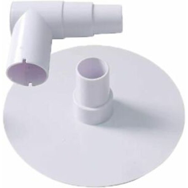 Pool Skimmer Skim Vac Plate Adapter with 90 Degree Elbow for Above