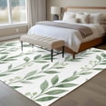 thumbnail image 4 of Eucalyptus Leaves Large Area Rugs 6x9 ft Spring Summer Watercolor Green Leaf Washable Rug Non Slip Indoor Carpet Absorbent Floor Mat for Living Room Bedroom Dining Room, 4 of 9