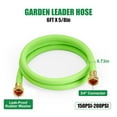 WADEO KinkFree 5/8 Inch x 6 Foot Garden Leader Hose, Female Connector