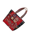 thumbnail image 1 of Sac Fourre-Tout Vintage pour Femmes, Sac à Main Décontracté, Sacs de Magasinage, Hibou Rouge, 1 of 8