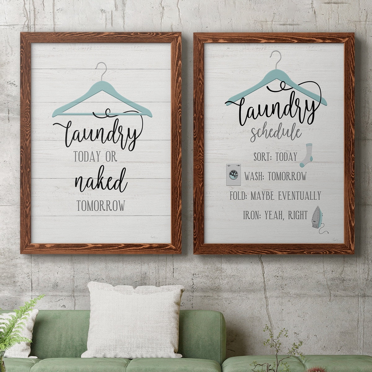 Naked Tomorrow - Premium Framed Canvas 2 Piece Set - Ready to Hang