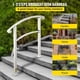 thumbnail image 5 of VEVOR- Pasamanos de hierro forjado para escalera de 1 o 3 escalones, color negro mate, 3 Step, Blanco VEVOR Barandilla de escalera, 5 of 8