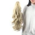 thumbnail image 3 of Youloveit Wavy Ponytail Extension Claw Clip 18" Long Wavy Curly Hair Extensions Jaw Clip Ponytail Hairpiece Pony Tail Clips On Hair Extensions, 3 of 6