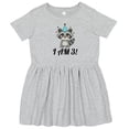 thumbnail image 3 of Inktastic 3rd Birthday Funny Raccoon 3 Year Old Girls Toddler Dress, 3 of 5