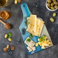 thumbnail image 4 of Ocean Cutting Board, Dreamy Hot Tropical Sea Coast with Soft Waves and Sunny Sky Landscape Nature Life, Tempered Glass Cutting and Serving Board, Wine Bottle Shape, Cream Blue, by Ambesonne, 4 of 4