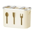 thumbnail image 2 of Vacemry Under $5 Utensil Storage Container, Kitchen Tool Organization Box, Cutlery Drainer and Organizer, Multi-Compartment Kitchen Caddy, Durable Utensil Holding Tray, 2 of 9