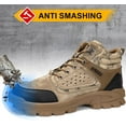 thumbnail image 2 of Steel Toe Boots for Men Work Safety Boots Indestructible Shoes Industrial Construction Boot Comfortable Puncture Resistant Lightweight Work Boots, 2 of 13