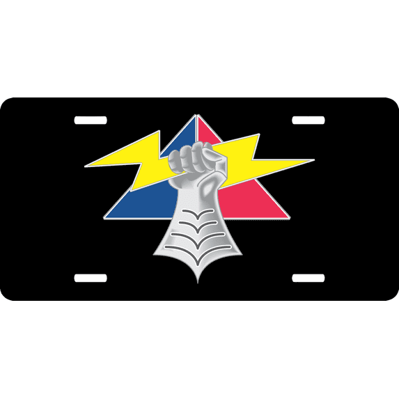 U.S. Army 4th Armored Division Unit Crest License Plate