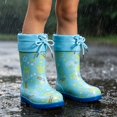 thumbnail image 4 of Girls Warm Outdoor Kids Boots With And Star Pattern Rain Shoes For Toddlers And Little Girls Cozy Winter Outdoor Footwear, 4 of 7