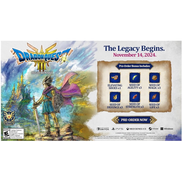 Square Enix, Dragon Quest III HD-2D Remake, Nintendo Switch