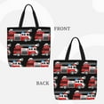thumbnail image 3 of Naloa Fire and Rescue Truck Tote Bag for Women, Foldable Tote Bag With Zipper, Large Shoulder Bag, Top Handle Handbag for Travel, Work, Shopping, 3 of 9