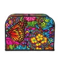 thumbnail image 2 of Haiem Butterfly Garden Print Toaster Covers 4 Slice Wide Slot,Bread Dust Cover & Fingerprint Protection,Bread Machine Cover,Appliance Covers, 2 of 7