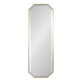 thumbnail image 5 of Kate and Laurel Rhodes Modern Full Length Framed Octagon Wall Mirror, 16 x 48, Gold, Decorative Glam Geometric Wall Accent, 5 of 7
