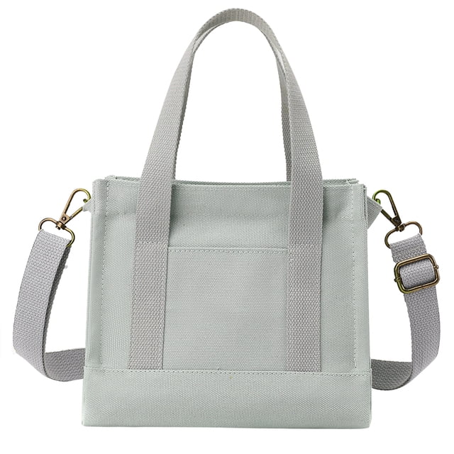 Bolso Hombro Lona Reutilizable Con Asa Superior Femenino para Compras