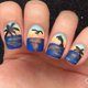 thumbnail image 1 of Press on Nail French Tips Fake Nail Square False Nail with Sea Mew Sunset Designs Full Cover Artifical Acrylic Nail, 1 of 4