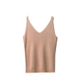 thumbnail image 2 of Inverlee Women's Casual Quick Dry Tank Tops Trendy Solid Sleeveless Petite Shirts Summer V Neck Cami Tops with Pleated Hem, 2 of 5