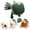 Green#2, variant on Dog Massager with Hands, Electric Calming Pet Massager with Hands Free Straps, Automatic Pet Comfort Tool for Small and Large Dogs(Black)