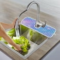 thumbnail image 7 of Coolnut Kawaii Mermaid Tail Sink Splash Guard for Faucet 2 Packs Faucet Absorbent Mats, Scales Colorful Faucet Handle Drip Catcher Quickly Drying Mat for Kitchen Counter Bathroom, 30"x5.5" RV, 7 of 7