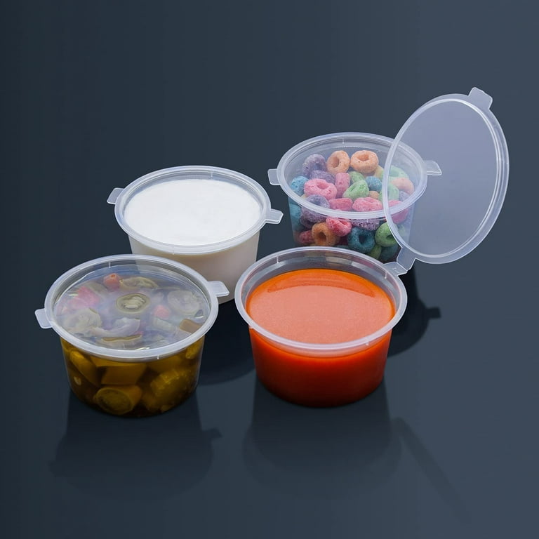 Party Essentials Leak Proof Plastic Condiment Souffle Containers