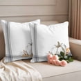 thumbnail image 2 of Gray Pumpkin Pillow Covers 2 Pack Thanksgiving Fall Pillowcase Waterproof Outdoor Throw Pillow Cover for Patio Garden Square Cushion 26”x26”, 2 of 9