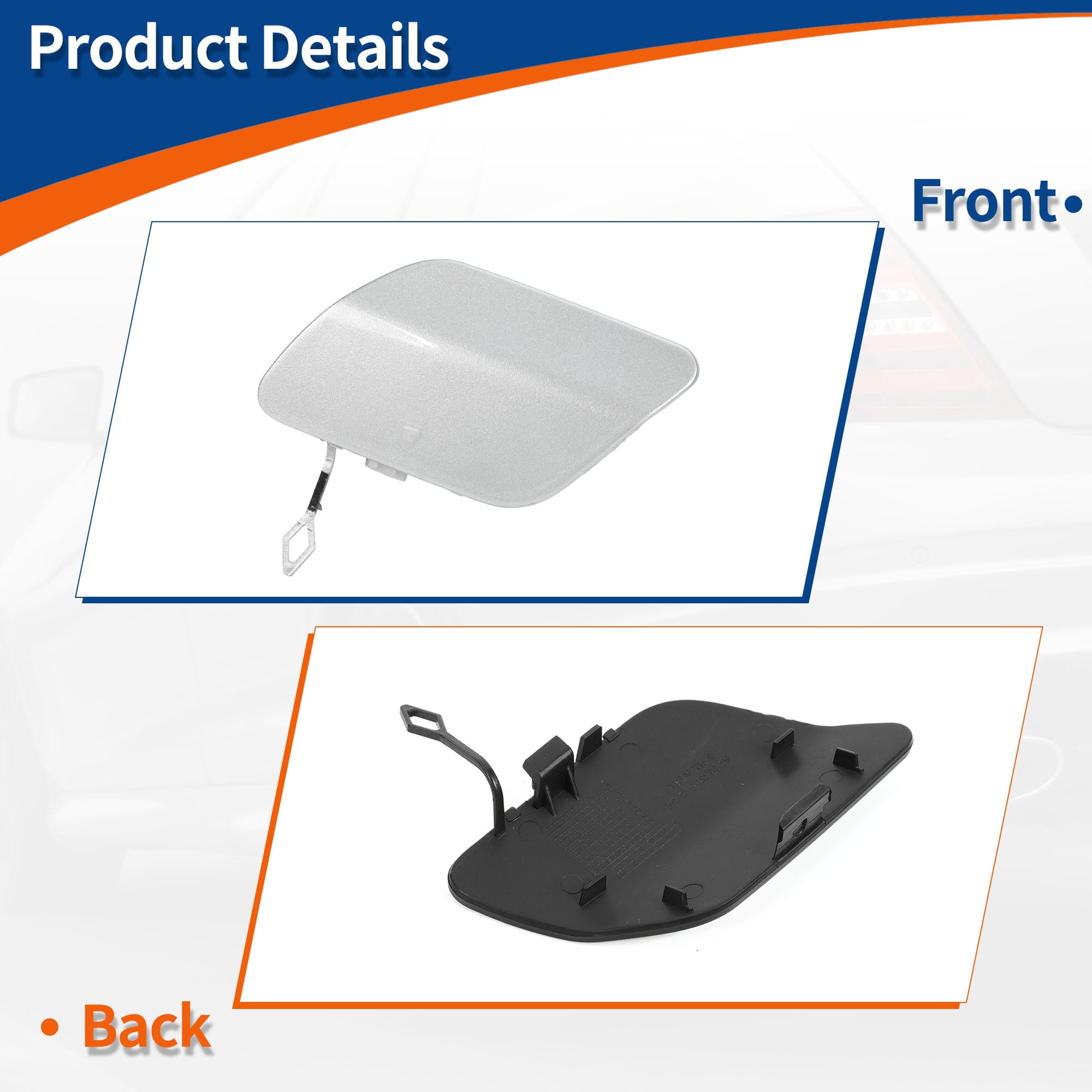 Unique Bargains Rear Right Bumper Tow Hook Cover for Mercedes-Benz C-Class W205