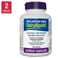 thumbnail image 1 of webber naturals Lactase Enzyme Extra Strength 140 Capsules, 2-pack, 1 of 2