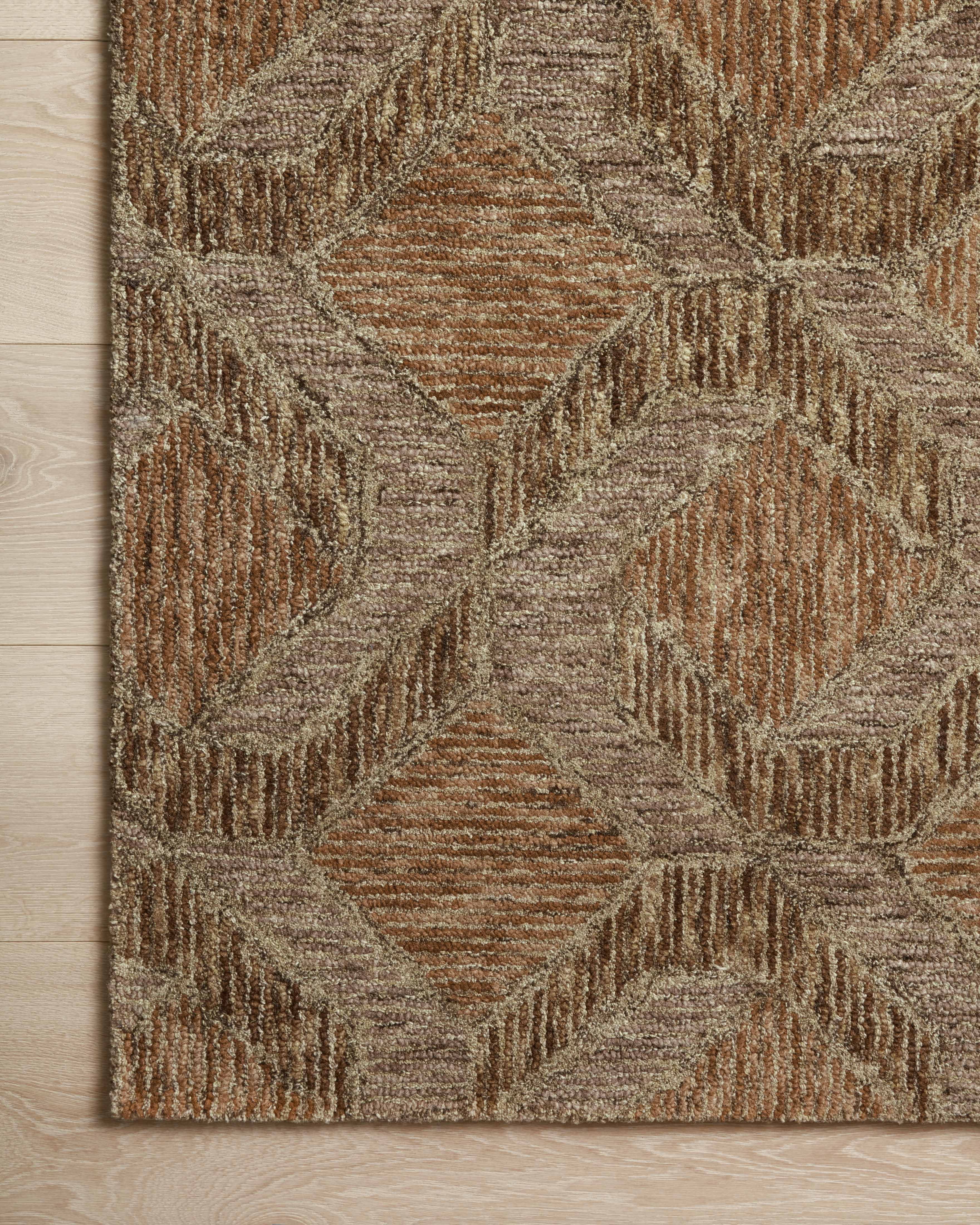 Loloi Varena Rust / Bark 18" x 18" Sample Rug