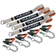 thumbnail image 2 of VULCAN Car Tie Down, Chain Anchors, Lasso, 2 inch x 96 inch, 4 Pack, Silver Series, 3300 Lbs SWL, 2 of 7