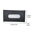 thumbnail image 4 of Tuvgenk Car Pu Facial Tissue Covers Black Rectangular 9.1*0.8*5.1 In Tissue Box Modern Universal Gift Tissue Box for Friends, 4 of 5