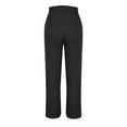 thumbnail image 4 of Kaemgyyd Wide Leg Sweatpants Women High Waisted Fleece Lined Pants with Pockets Winter Drawstring Workout Yoga Trousers, 4 of 7