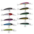 thumbnail image 4 of 10pcs Cebos de Pececillo Pesca Anzuelos Artificiales Duros Duradero Cuerpo de Plástico ABS Sharpla  Señuelos duros de pesca, 4 of 7