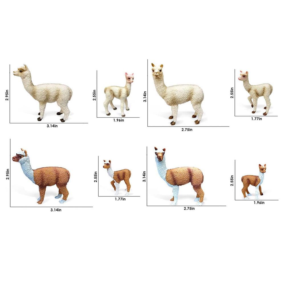 Bellanny Llama Figurines, Llama Alpaca Christmas Decorations, 8pcs Animal Figurines Mini Size Toy Portable Christmas Gift for Children Girls Boys kindness Bellanny Llama Figurines, Llama Alpaca Christmas Decorations, 8pcs Animal Figurines Mini Size Toy Portable Christmas Gift for Children Girls Boys kindness