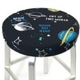thumbnail image 3 of Kll Space Round Bar Chair Cushion Cover 13 Inch,Bar Stool Protector With Elastic, Soft Washable, 3 of 7